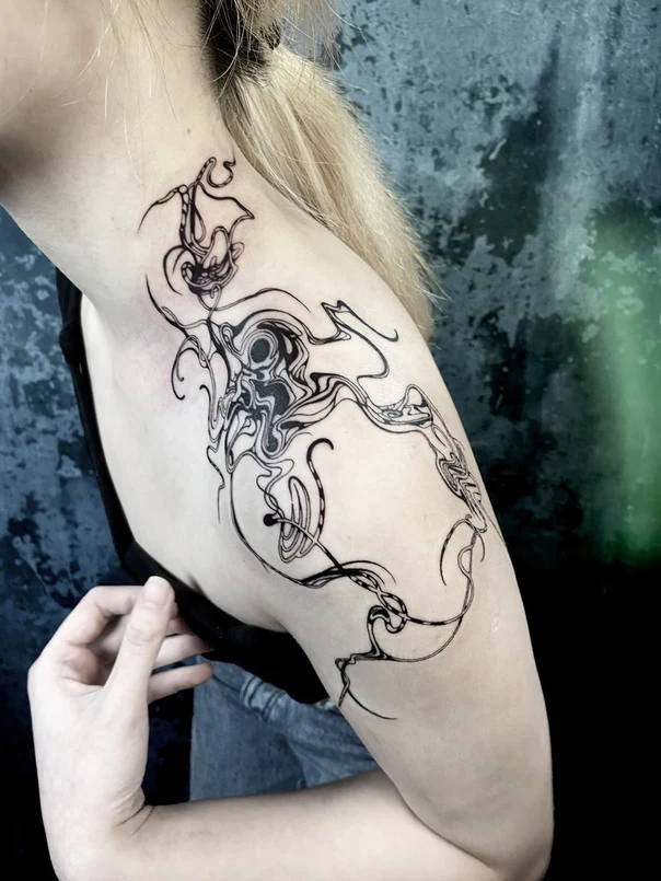 Abstract Abstract tattoo on Shoulder