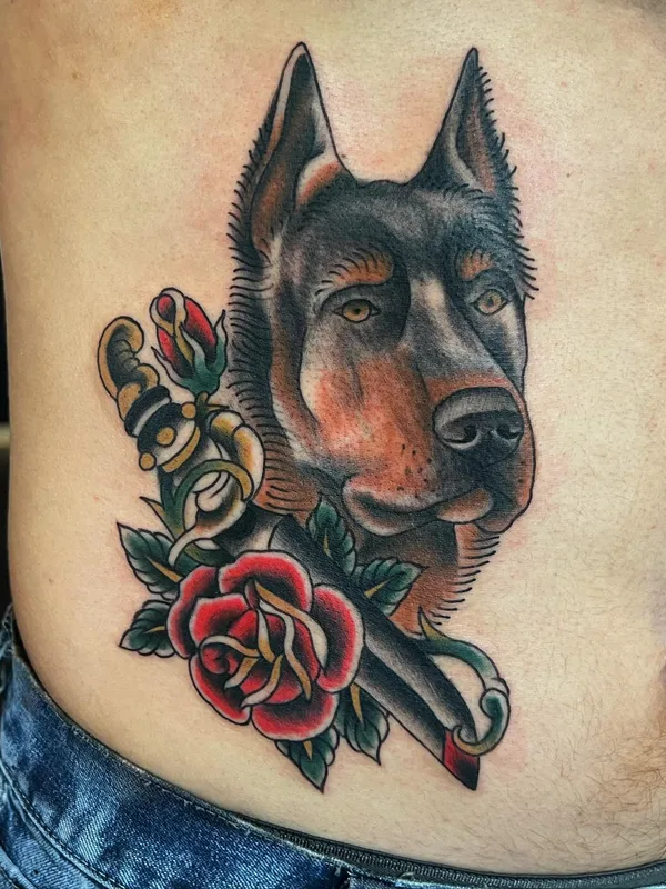 color neo traditional tattoo on stomach #57792 | Tattoo Artist Ryan Miller