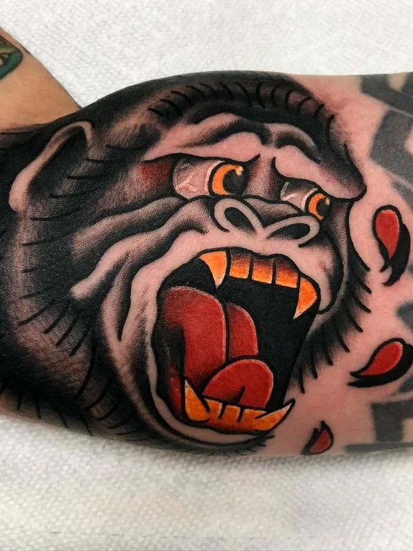 color traditional tattoo on forearm #57786 | Tattoo Artist Ryan Miller