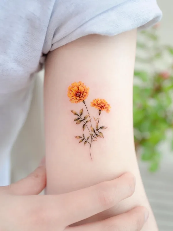 female color botanic Tatuaggio su forearm #57946 | Tatuatore Dong Hwa