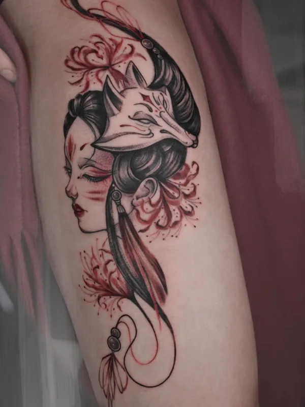 female color japanese tatuaje en thigh #57980 | Tatuador Victoryaa Tattoo