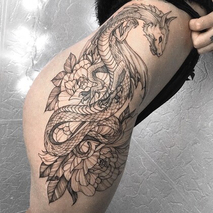 Тату эскиз # Тату мастер Inkany