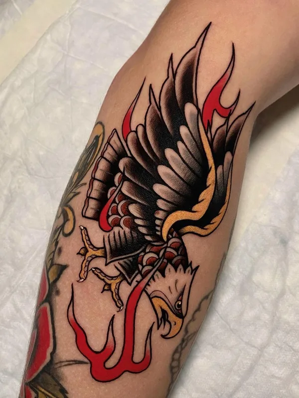 color traditional 纹身 在 forearm #58036 | 纹身师 Ilya Kuzminsky