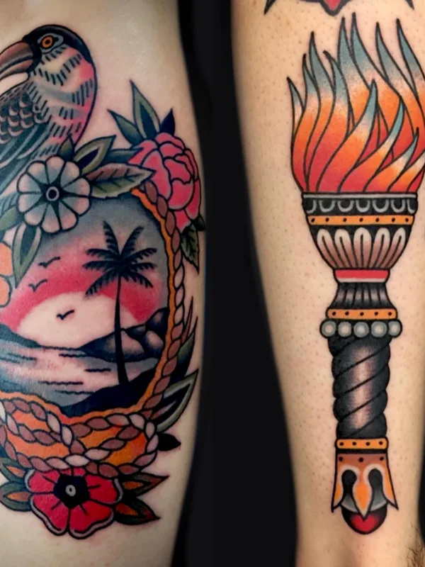 color traditional tattoo on forearm #71916 | Tattoo Artist Stef Bastián