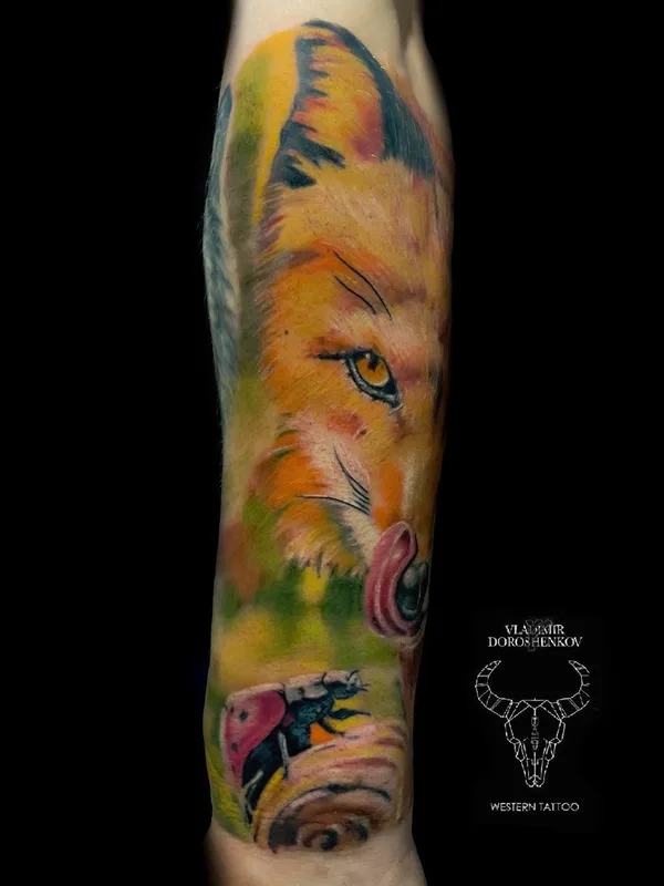 color realism tatouage sur forearm #72496 | Artiste tatoueur Владимир Дорошенков