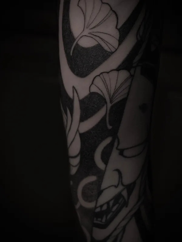 black blackwork татуировка на forearm #72519 | Тату мастер baaad.ink