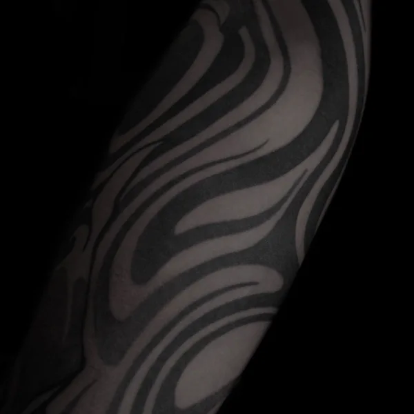 Graphic tattoo by baaad.ink in Moscow