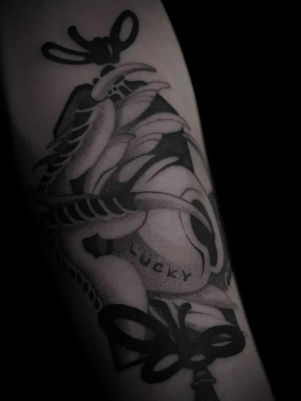 black and grey blackwork татуировка на forearm #72522 | Тату мастер baaad.ink