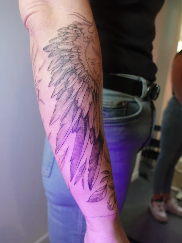 black and grey black and grey 타투 부위 forearm #72546 | 타투이스트 Sasha Hemelaer