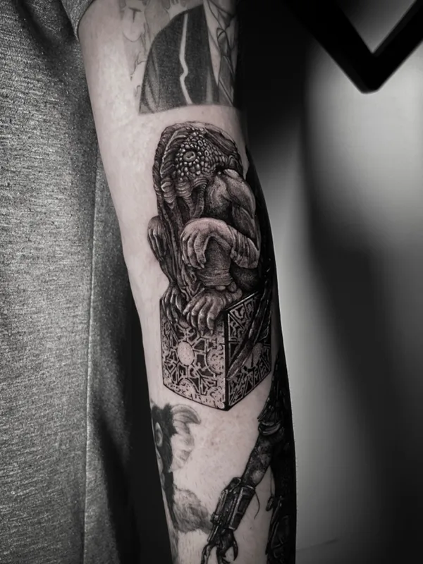 black and grey black and grey татуировка на forearm #72591 | Тату мастер Егор Филиппов