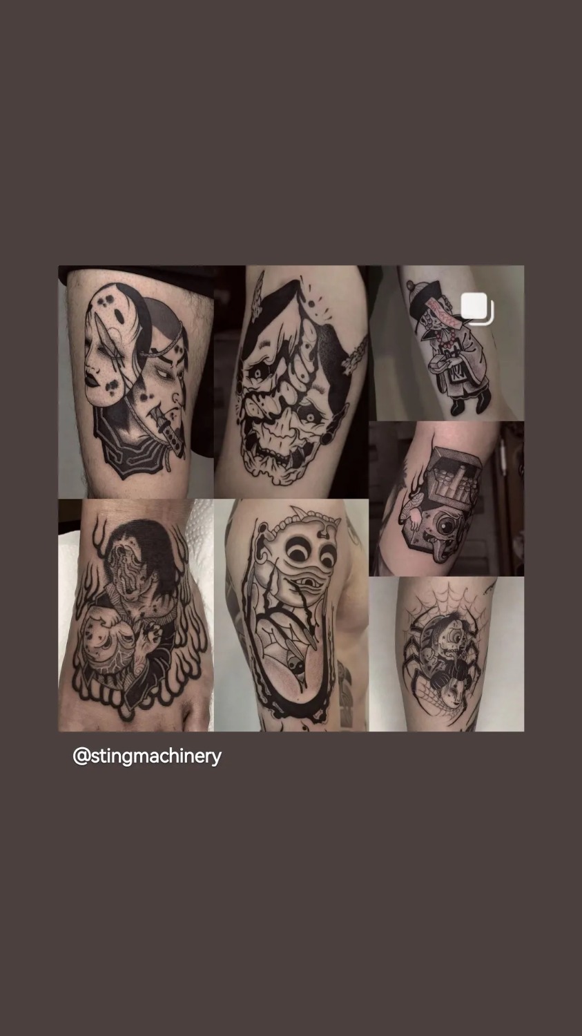 Black & Grey tattoo by Grumpycat_tattooer 