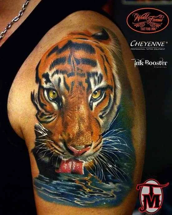 Реализм Tiger, Water tattoo на Дельта