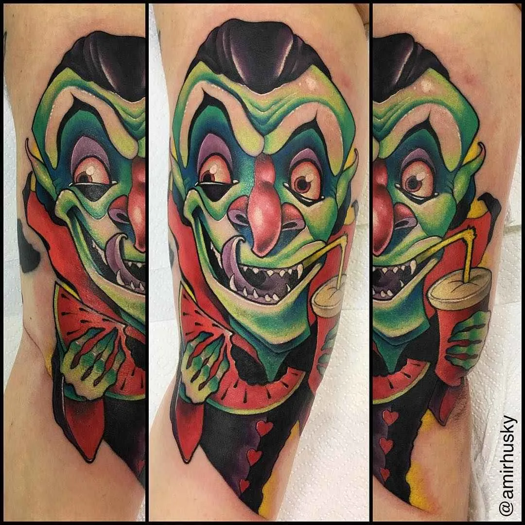 Амир Хаски тату-мастер в стиле нью скул | Amir Husky new school tattoo artist