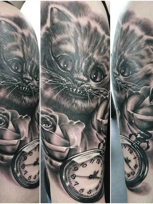 black and grey realism tattoo on upper arm #1488 | Tattoo Artist Макс Корнев
