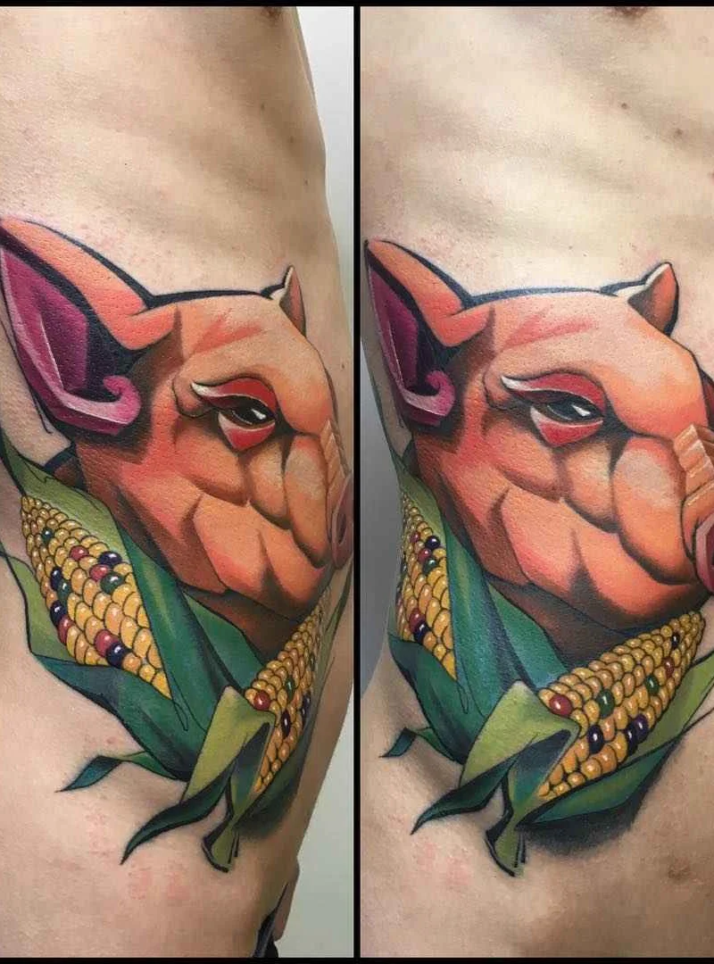 Graffiti neotraditional tattoos from Matej Martius