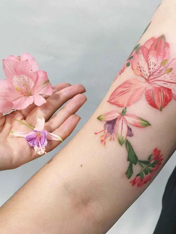 color watercolor tattoo on forearm #1507 | Tattoo Artist Rita Rit Kit Zolotuhina