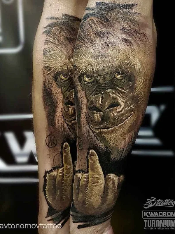 black and grey realism tattoo auf forearm #1555 | Tätowierer Антон Автономов