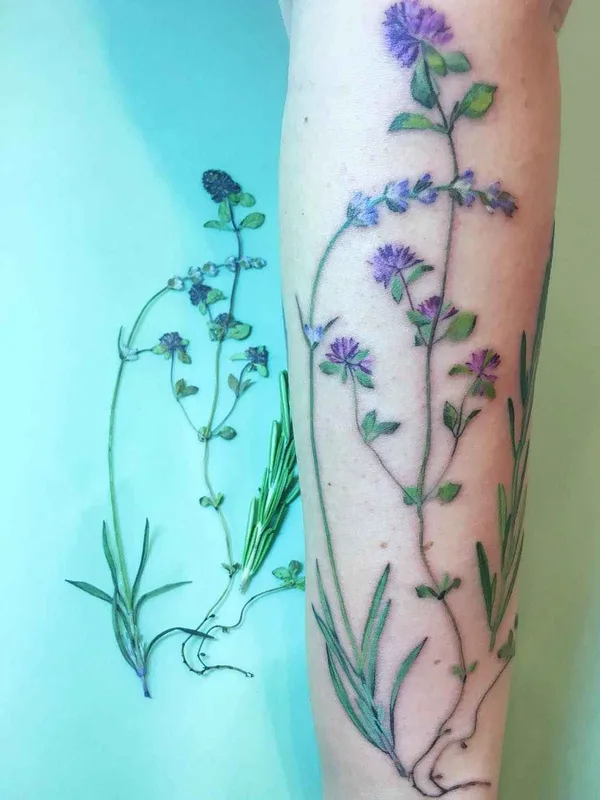 color botanic tattoo on forearm #1508 | Tattoo Artist Rita Rit Kit Zolotuhina