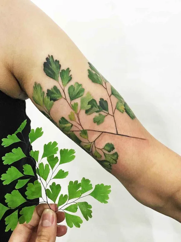 female color botanic tattoo on forearm #1512 | Tattoo Artist Rita Rit Kit Zolotuhina