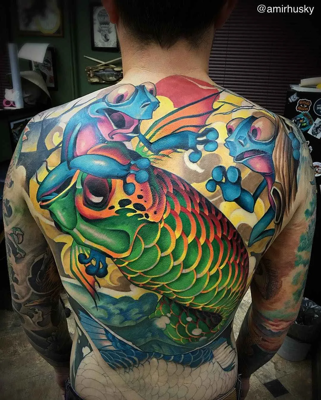Амир Хаски тату-мастер в стиле нью скул | Amir Husky new school tattoo artist