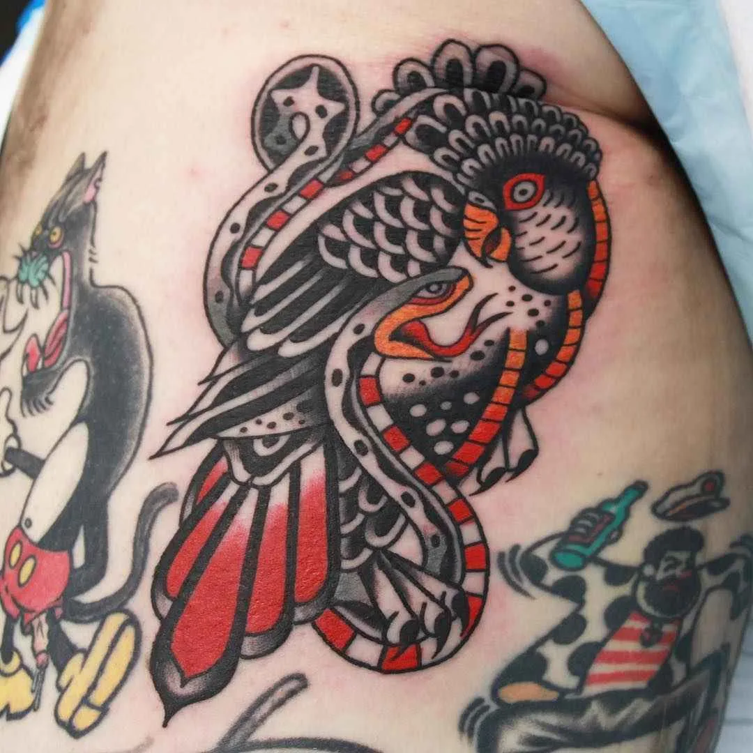Tatuador Vic James tatuagem colorida clássica tradicional | Artista de tatuagem Vic James colorida clássica tradicional tattoo