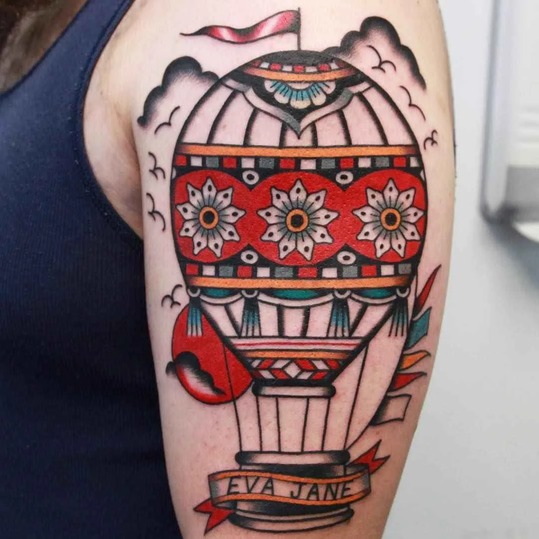 Tatuador Vic James tatuagem colorida clássica tradicional | Artista de tatuagem Vic James colorida clássica tradicional tattoo