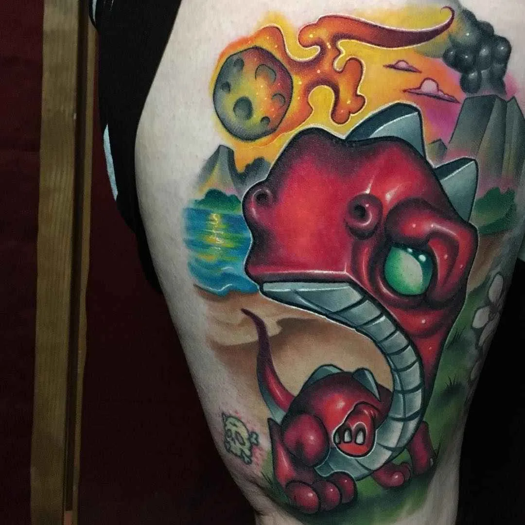 Тату мастер Josh Herman цветные ньюскул татуировки | Tattoo artist Josh Herman color new school tattoo