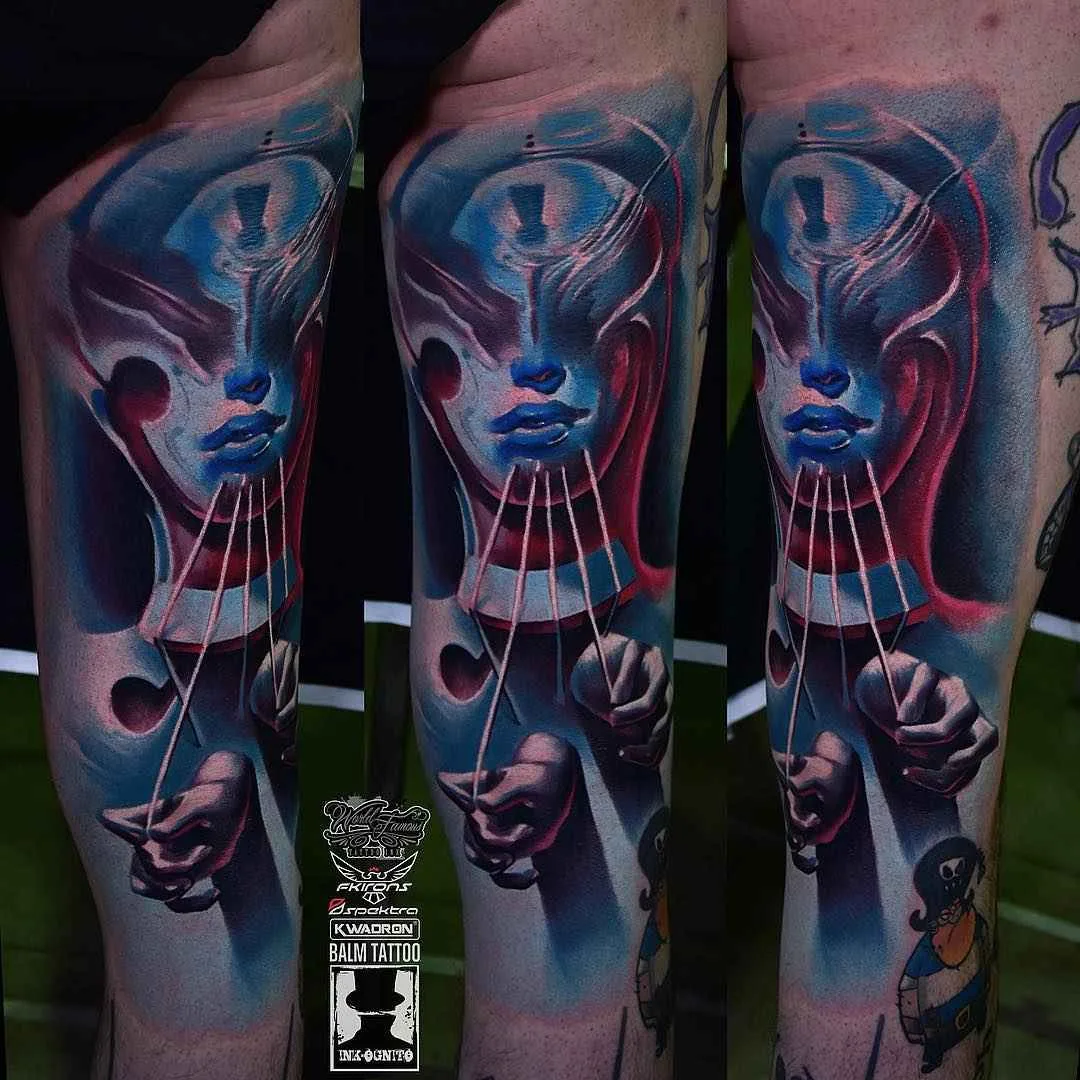 Тату мастер Tomasz TOFI Torfinski цветные сюрреалистические реализм татуировки | Tattoo artist Tomasz TOFI Torfinski color surrealistic realistic tattoo