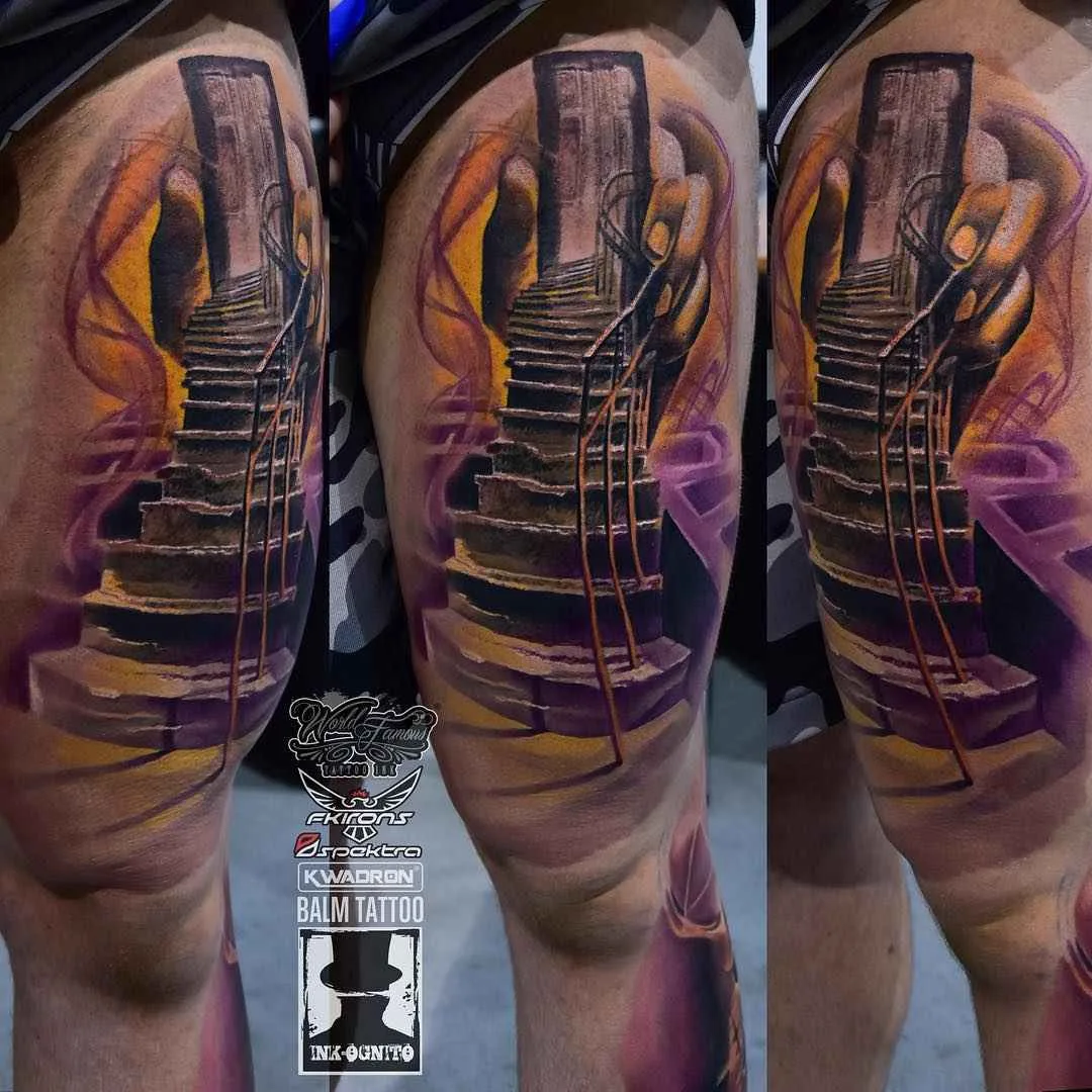 Тату мастер Tomasz TOFI Torfinski цветные сюрреалистические реализм татуировки | Tattoo artist Tomasz TOFI Torfinski color surrealistic realistic tattoo