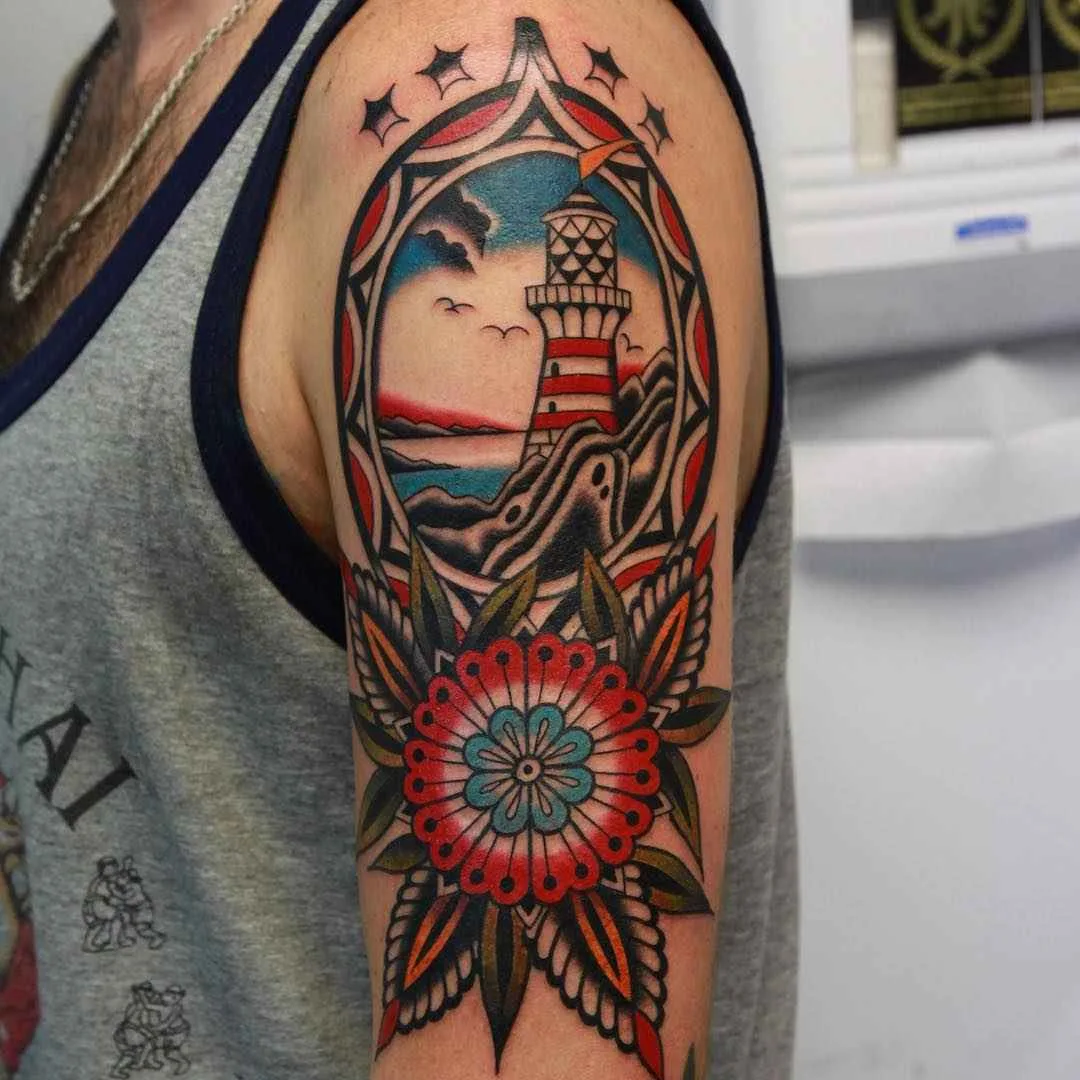 Tatuador Vic James tatuagem colorida clássica tradicional | Artista de tatuagem Vic James colorida clássica tradicional tattoo