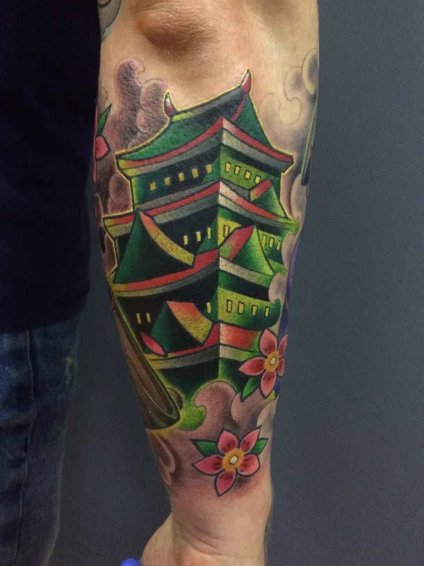 color japanese Tatuaggio su forearm #12453 | Tatuatore Никита NEL Наумов