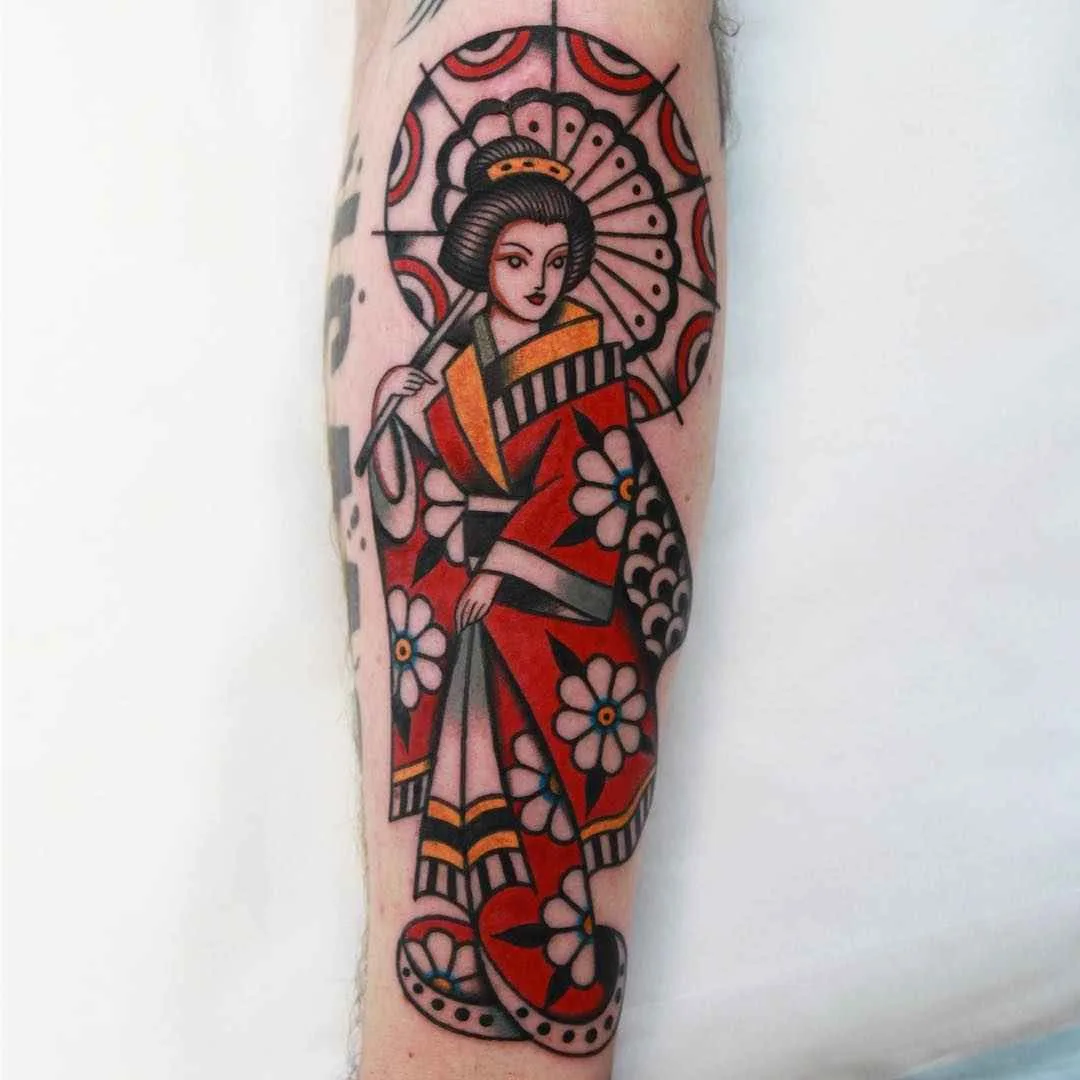 Tatuador Vic James tatuagem colorida clássica tradicional | Artista de tatuagem Vic James colorida clássica tradicional tattoo