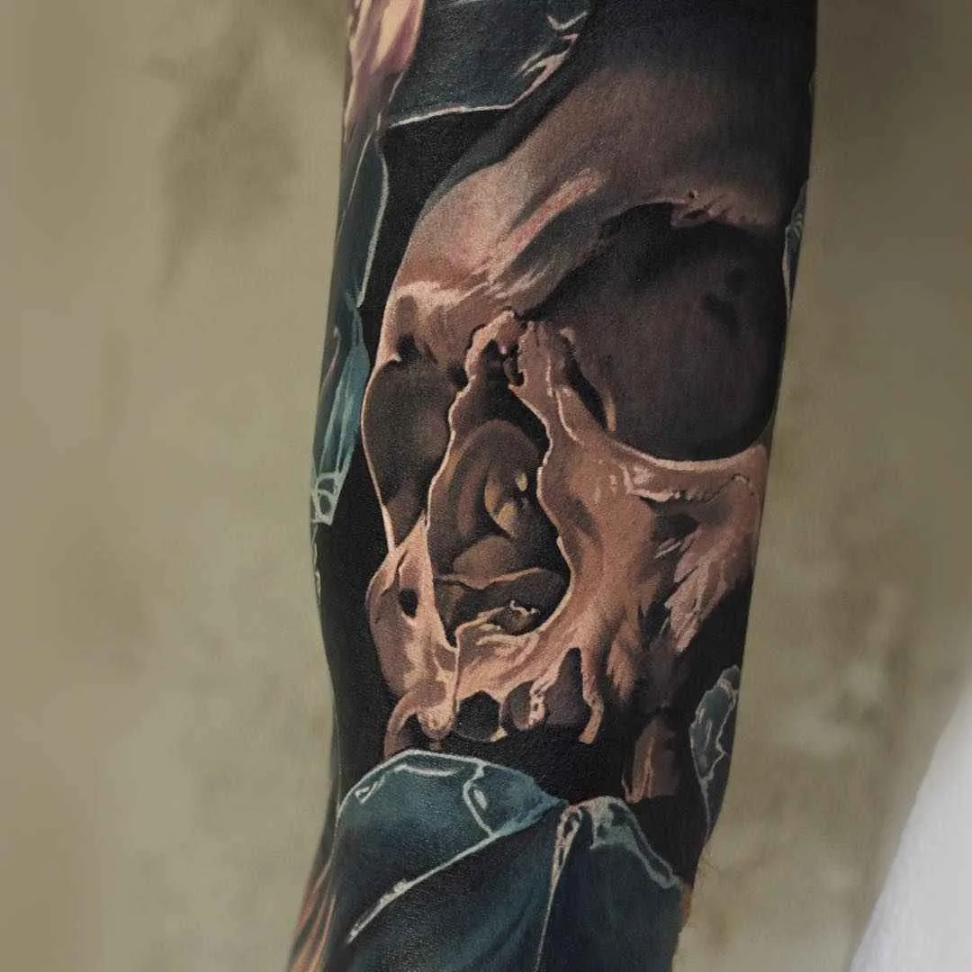 Tatuatore Evgeniy Knysh, tatuaggi colorati in stile realistico | Tattoo artist Evgeniy Knysh (Levgen) color realistic tattoo