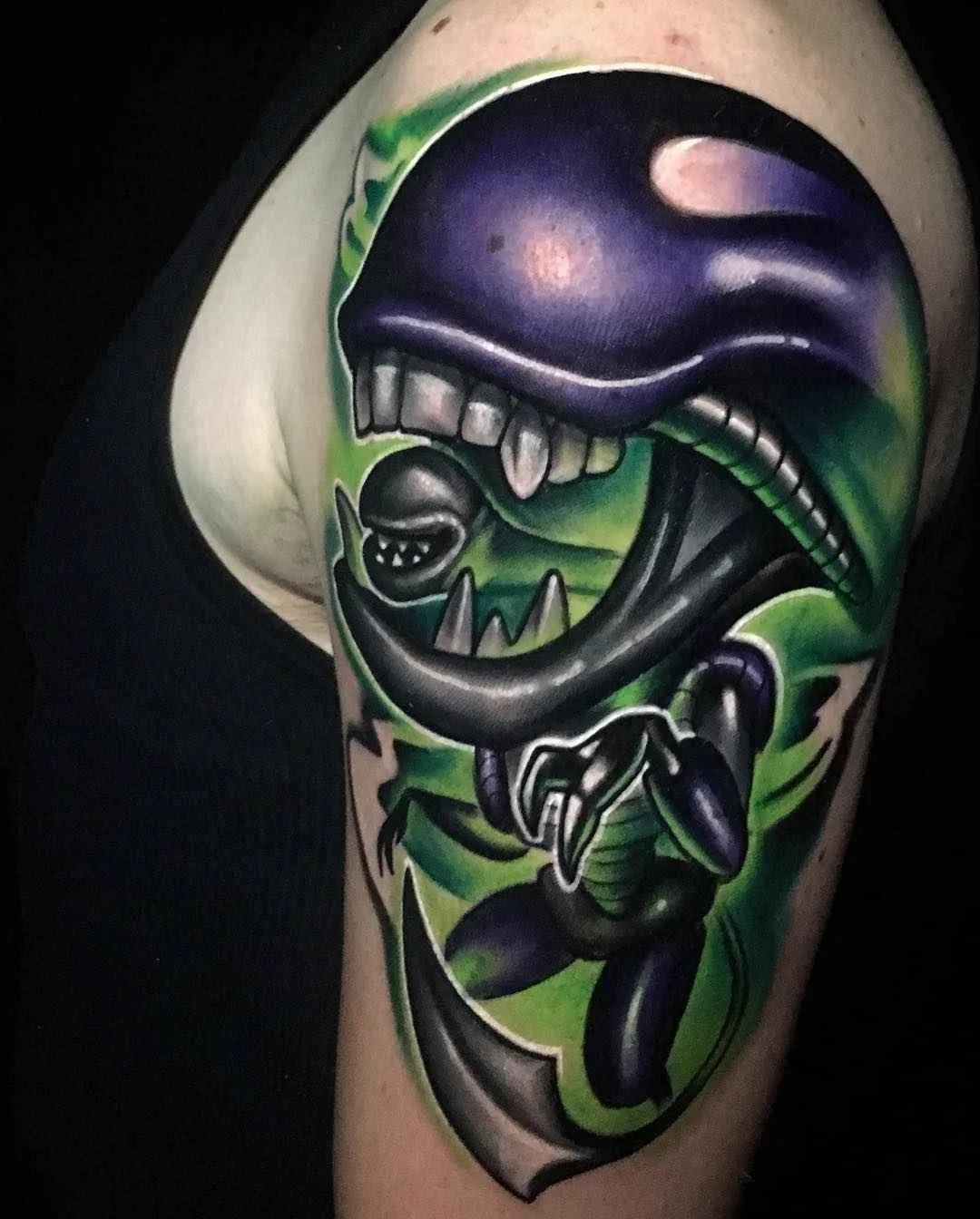 Тату мастер Josh Herman цветные ньюскул татуировки | Tattoo artist Josh Herman color new school tattoo