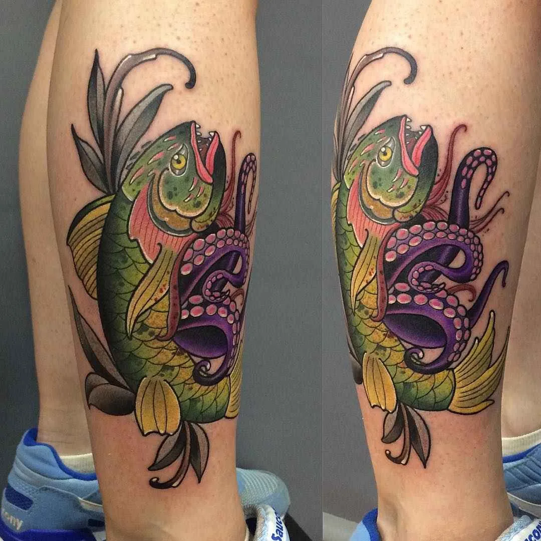 Тату мастер Никита NEL Наумов цветные нью-скул неотрадиционные татуировки | Tattoo artist Nikita NEL Naumov color new school neo traditional tattoo