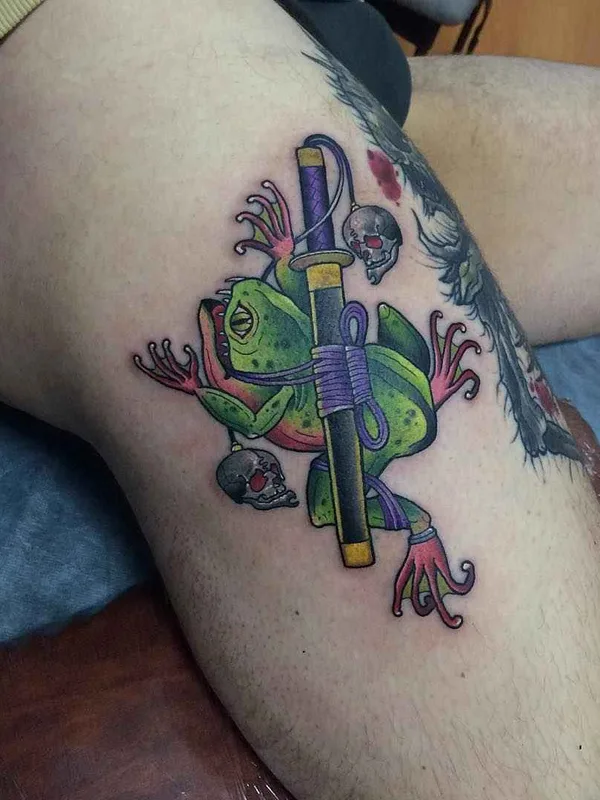 color japanese Tatuaggio su thigh #12454 | Tatuatore Никита NEL Наумов