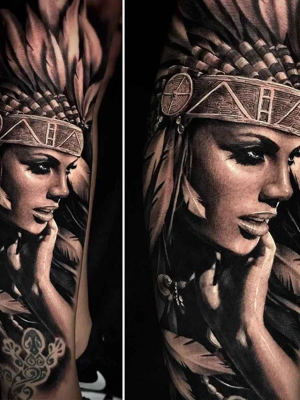 female black and grey realism Tatuagem em forearm #12321 | Tatuador Hugo Fiest