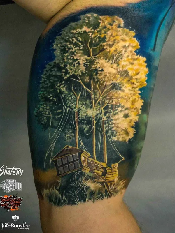 color realism Tatuaggio su upper arm #12572 | Tatuatore Владимир Шацкий
