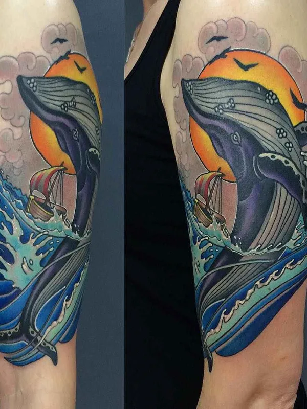 female color japanese Tatuaggio su full sleeve #12455 | Tatuatore Никита NEL Наумов