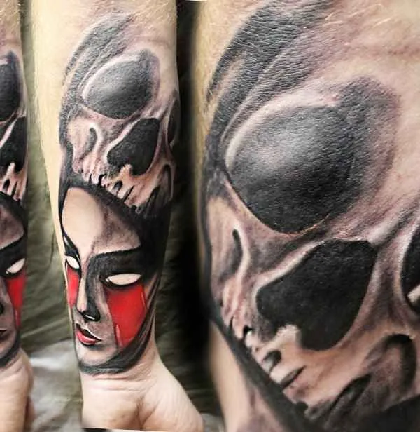 black and grey black and grey 타투 부위 forearm #12783 | 타투이스트 Радион