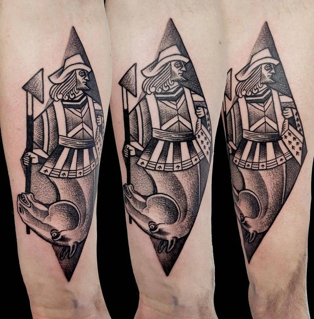 Tattoo artist Marcin Pawlus, tattoo studio DWA ŚLEDZIE , color and black authors style tattoo| Poland