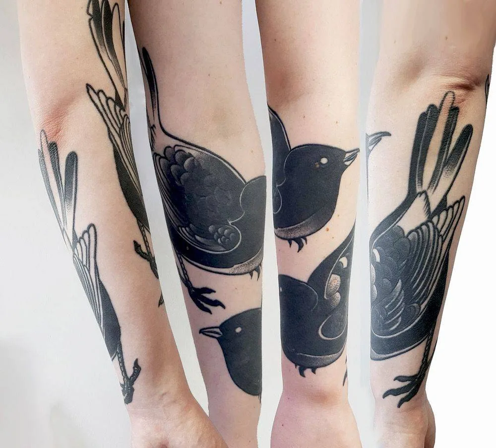Tattoo artist Marcin Pawlus, tattoo studio DWA ŚLEDZIE , color and black authors style tattoo| Poland