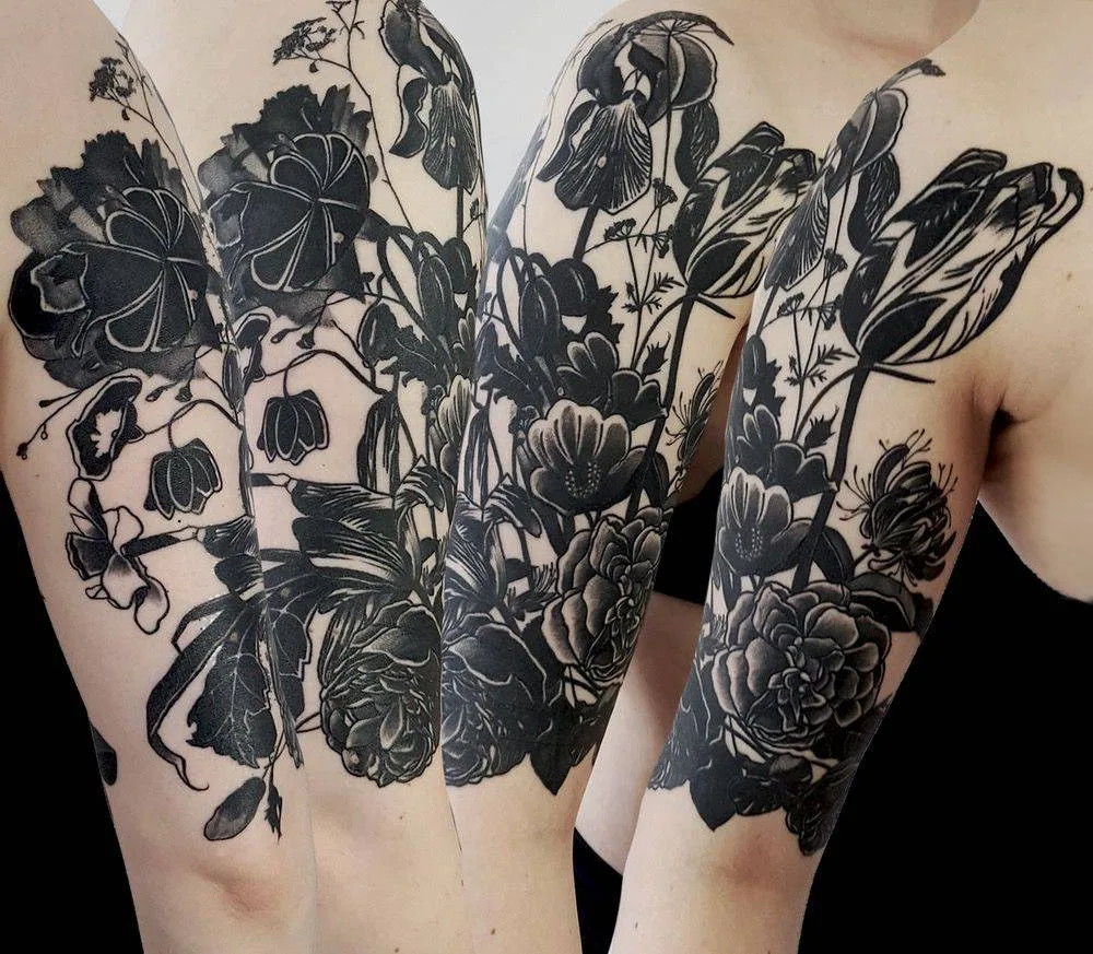 Tattoo artist Marcin Pawlus, tattoo studio DWA ŚLEDZIE , color and black authors style tattoo| Poland