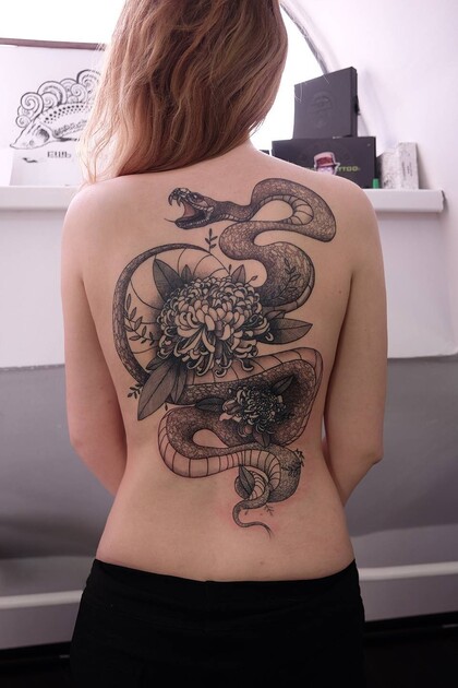 Тату эскиз #23052 Тату мастер  Zamyatina Mariya