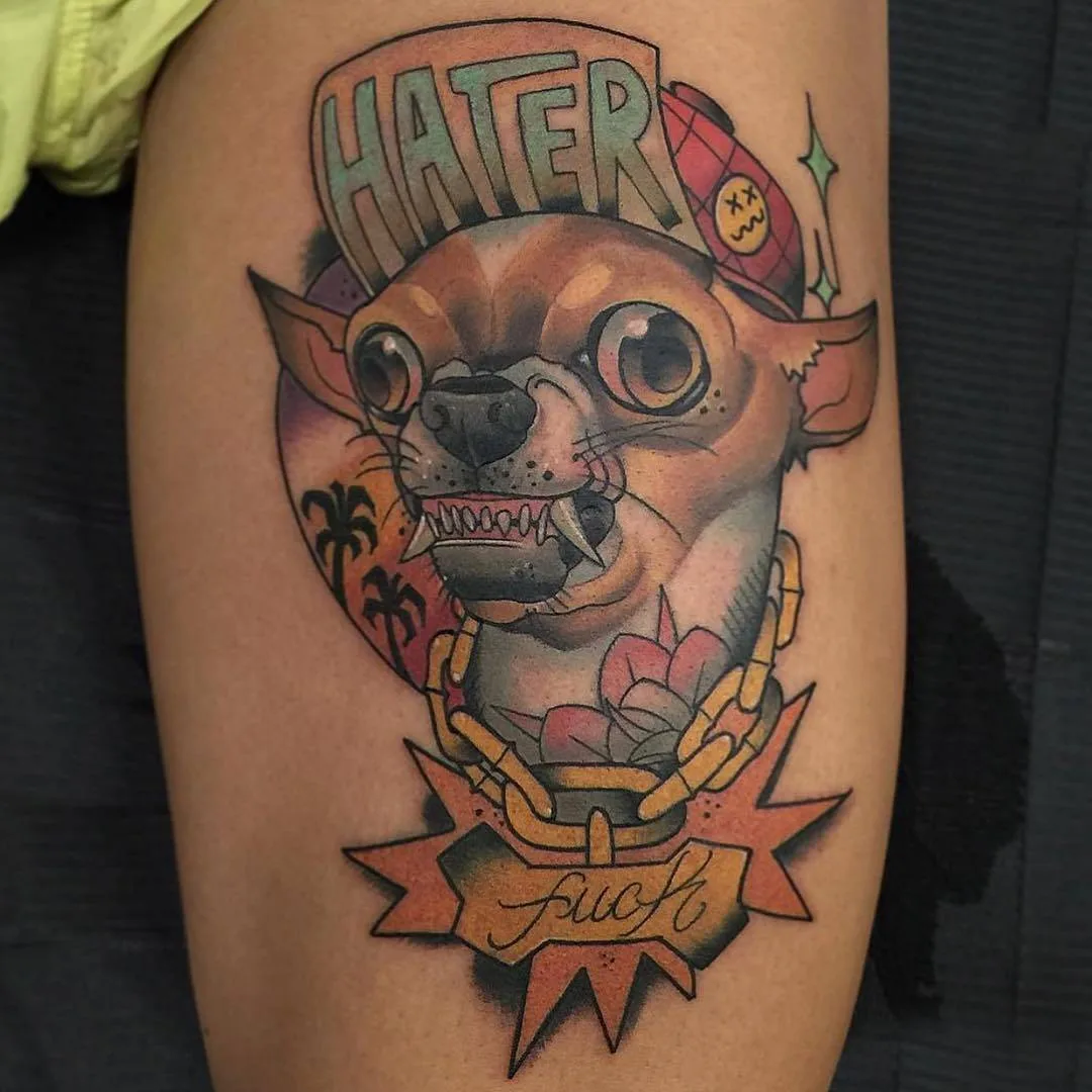 Tattoo artist Guindero, color new school neo traditional tattoo | Spain