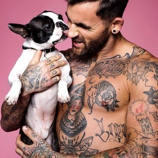 🔥 Горячие фото, портфолио модели  #23752 Тату модель Chris Perceval