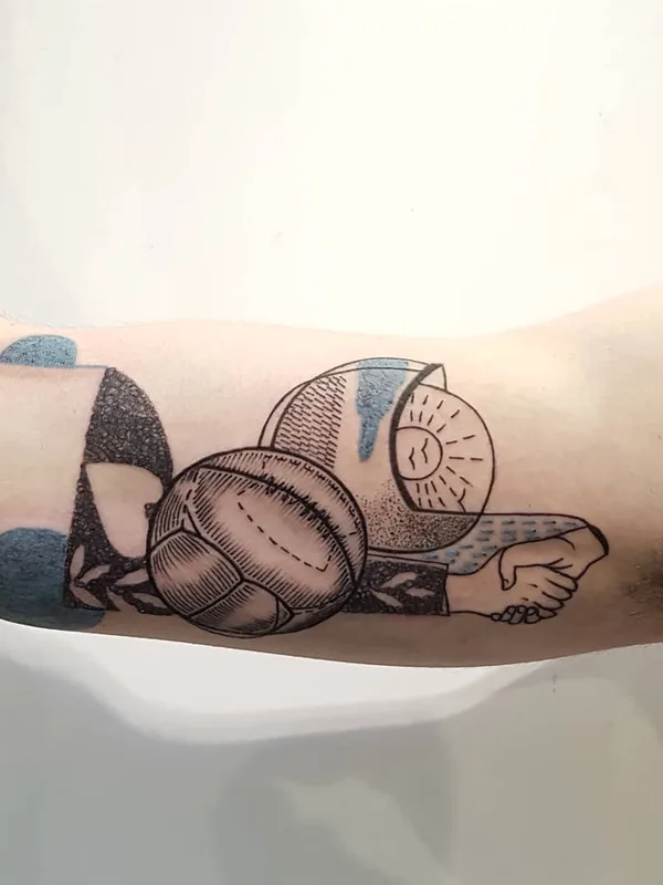 black and grey illustrative Tatuagem em forearm #23076 | Tatuador Matteo Cascetti
