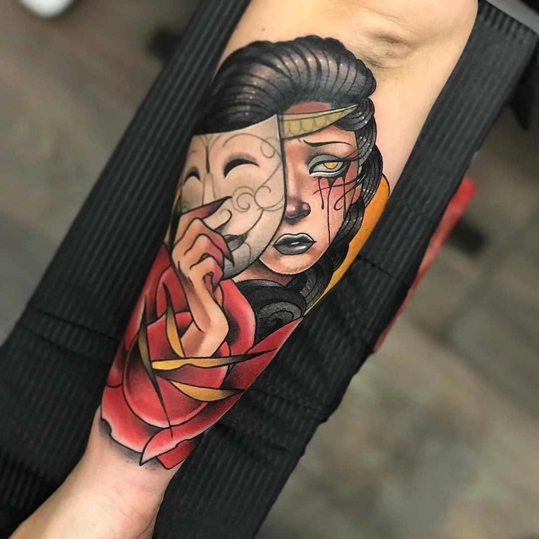 Tattoo artist Guindero, color new school neo traditional tattoo | Spain