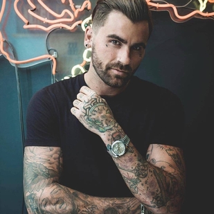 🔥 Горячие фото, портфолио модели  #23751 Тату модель Chris Perceval