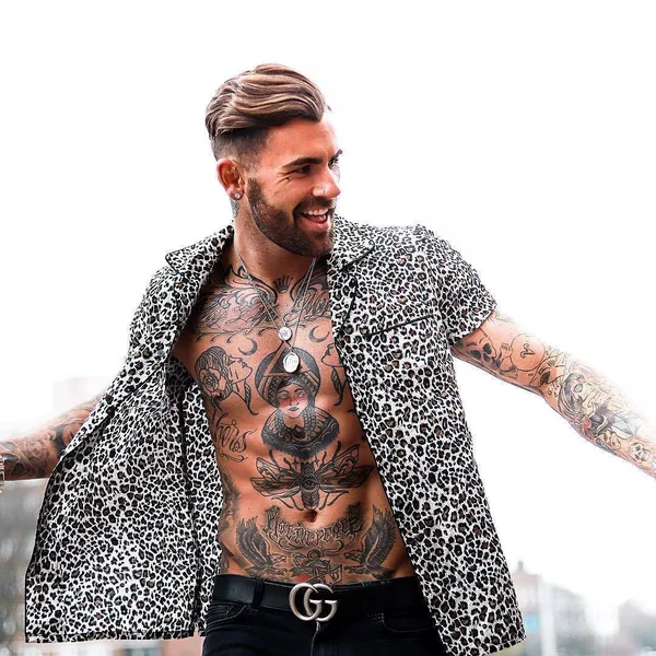 타투 #23755 | 타투 모델 Chris Perceval
